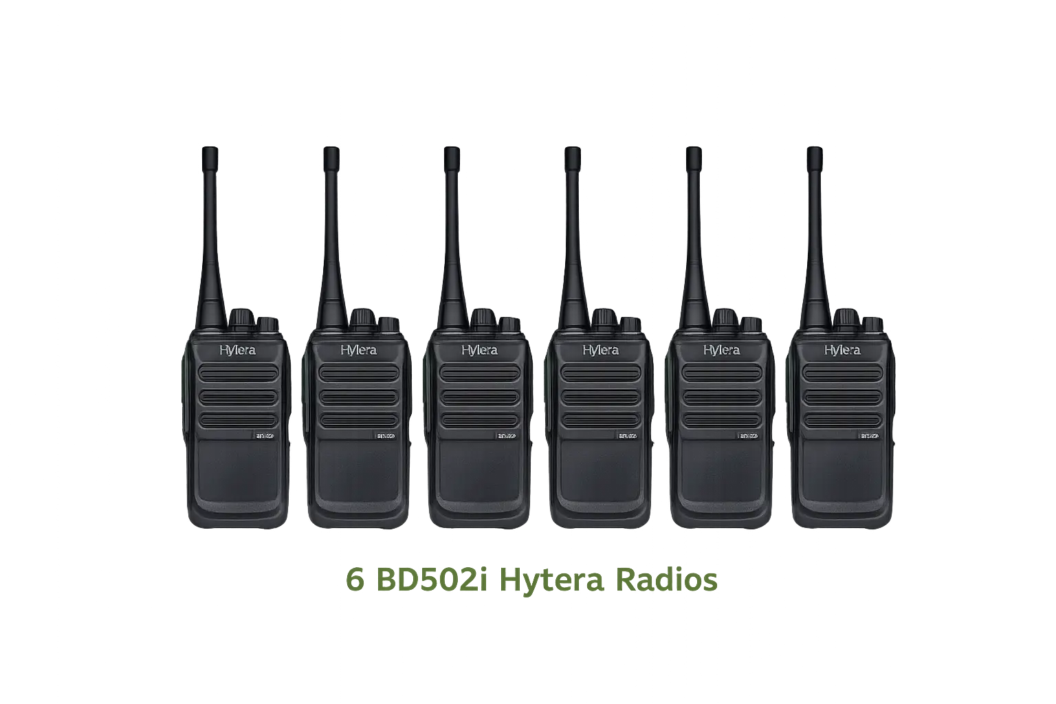 Hytera BD502i Bulk Kit | 6 BD502i Radios + 6 Bank Charger - Image 2