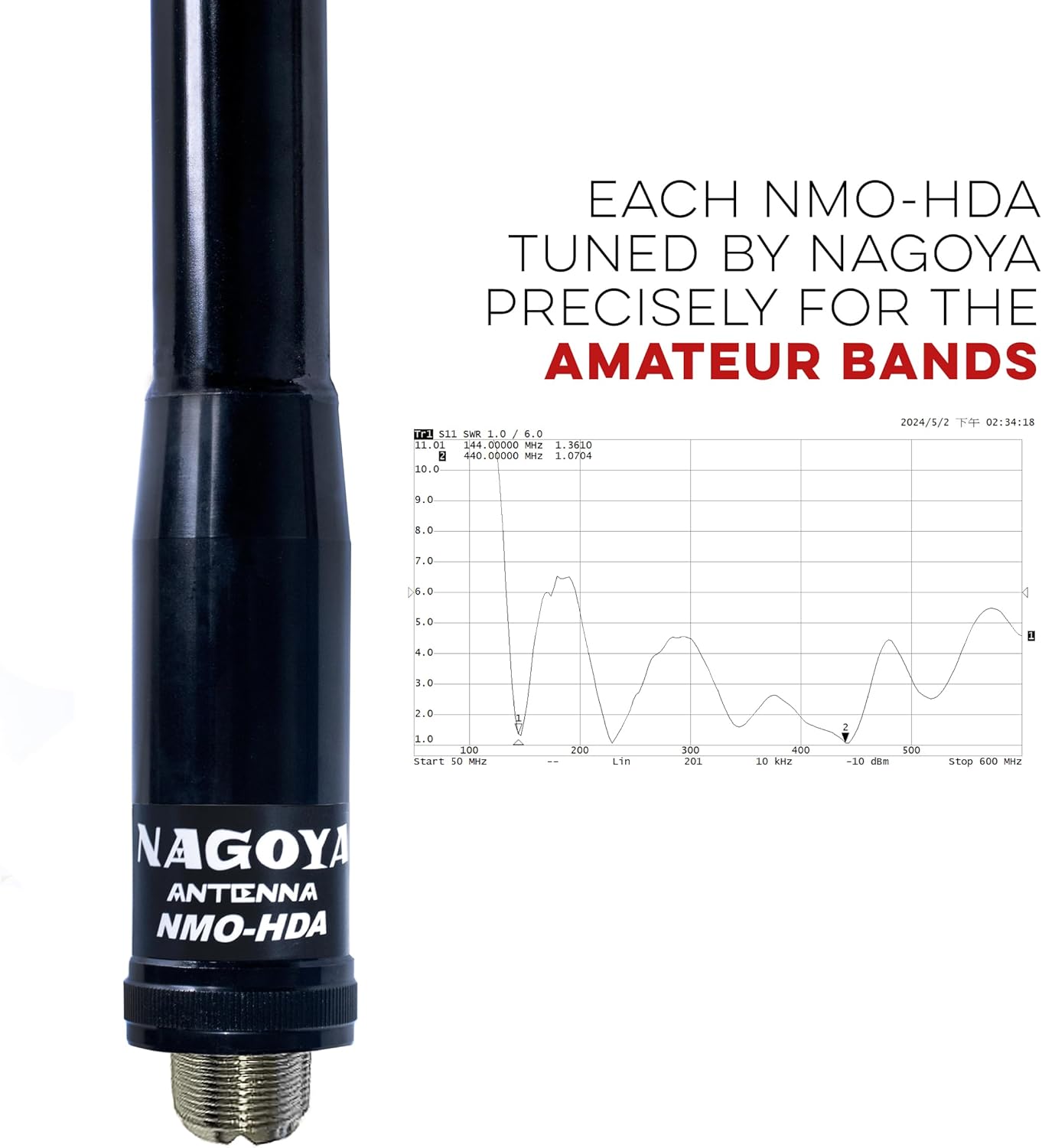 Nagoya NMO-HDA Heavy Duty Amateur Tuned Base / Bull-Bar Antenna - Image 4