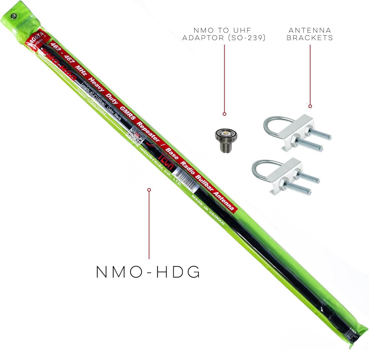 Nagoya NMO-HDG Heavy Duty GMRS Tuned Amateur Base / Bull-Bar Antenna - Image 7