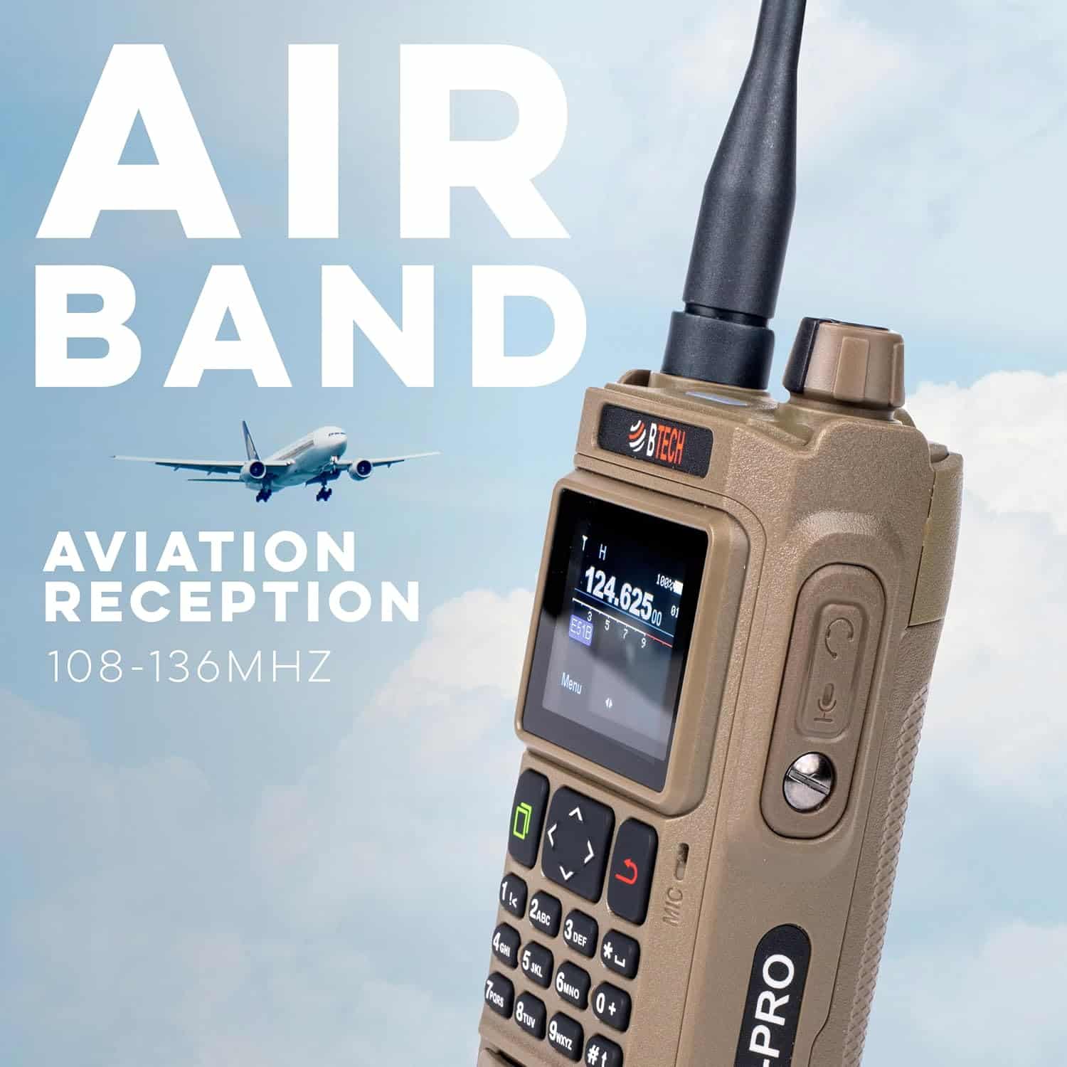 BTECH UV-PRO (TAN) IP67 Dual Band VHF/UHF Two-Way Radio - Image 4