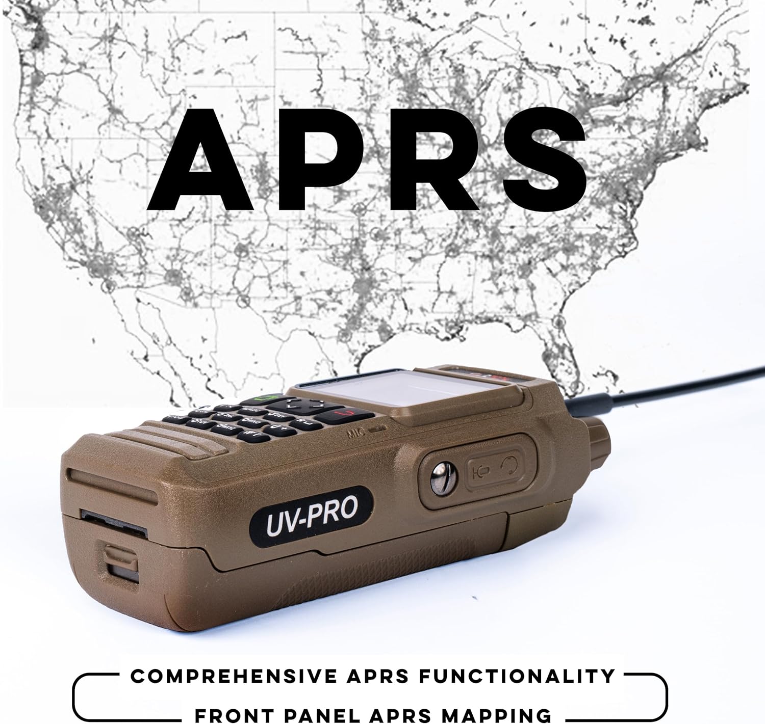 BTECH UV-PRO (TAN) IP67 Dual Band VHF/UHF Two-Way Radio - Image 6