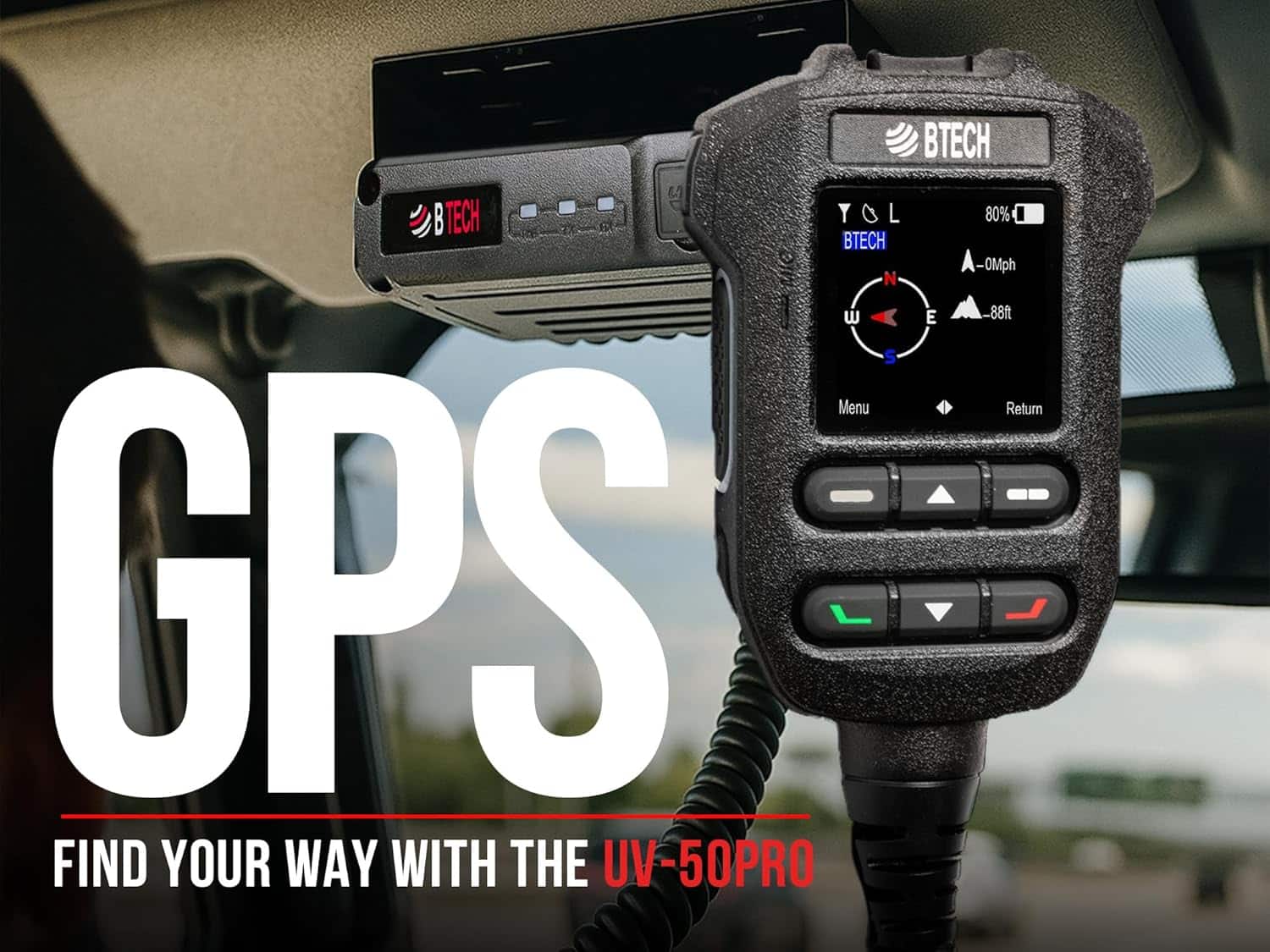 BTECH UV-50PRO 50W Dual Band Mobile Ham Radio - Image 6