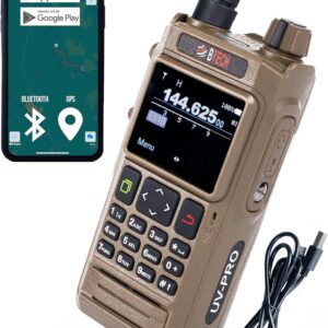 BTECH UV-PRO (TAN) IP67 Dual Band VHF/UHF Two-Way Radio