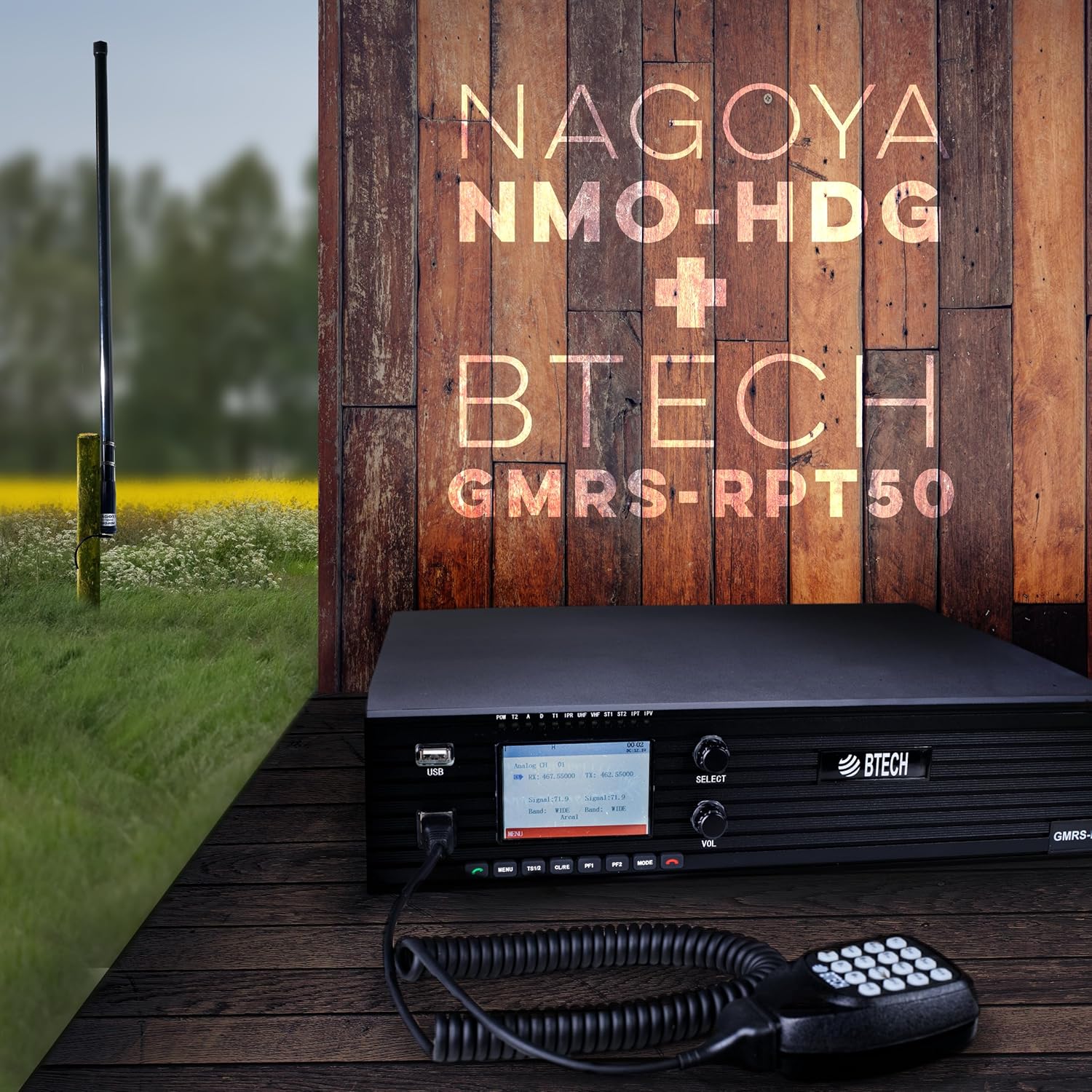 Nagoya NMO-HDG Heavy Duty GMRS Tuned Amateur Base / Bull-Bar Antenna - Image 2