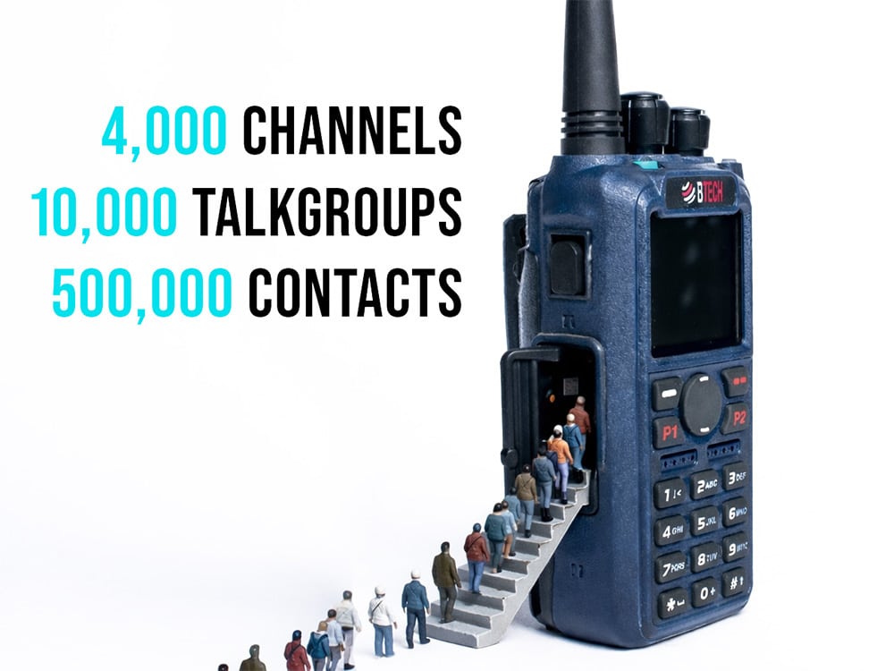BTECH DA-7X2 Digital & Analog Dual Band Two-Way Radio - Image 2
