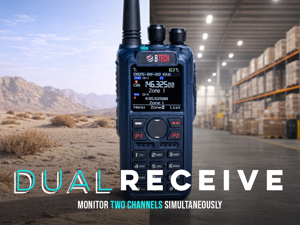 BTECH DA-7X2 Digital & Analog Dual Band Two-Way Radio - Image 3