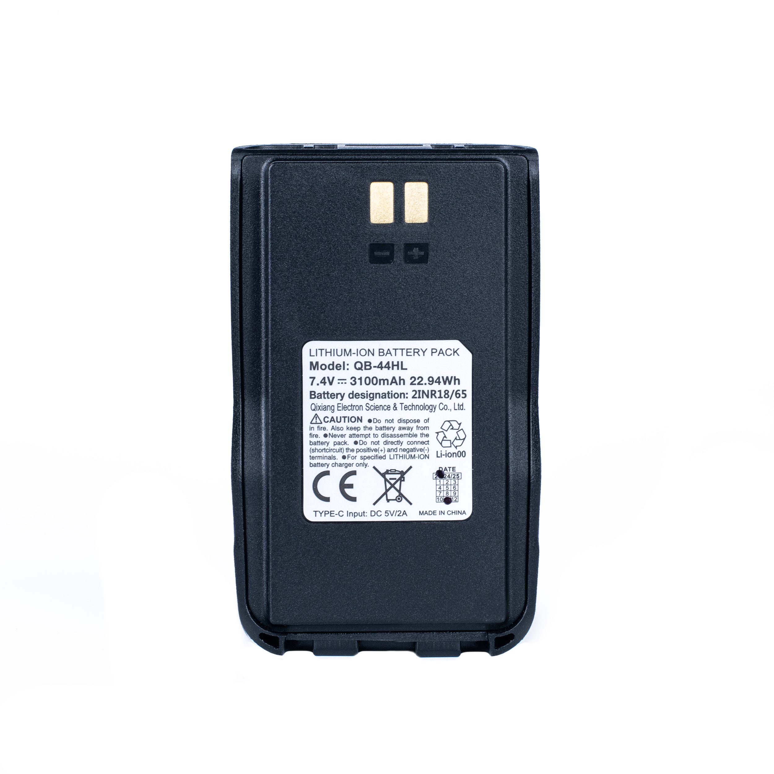 QB-44HL 3100mAh USB-C Battery + Belt Clip