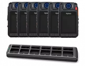 Hytera Body Worn Camera VM780 / Remote Speaker Microphone - Six Pack