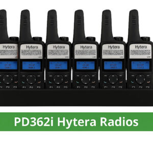 Hytera PD362I Bulk Kit | 6 PD362I Radios + 6 Bank Charger