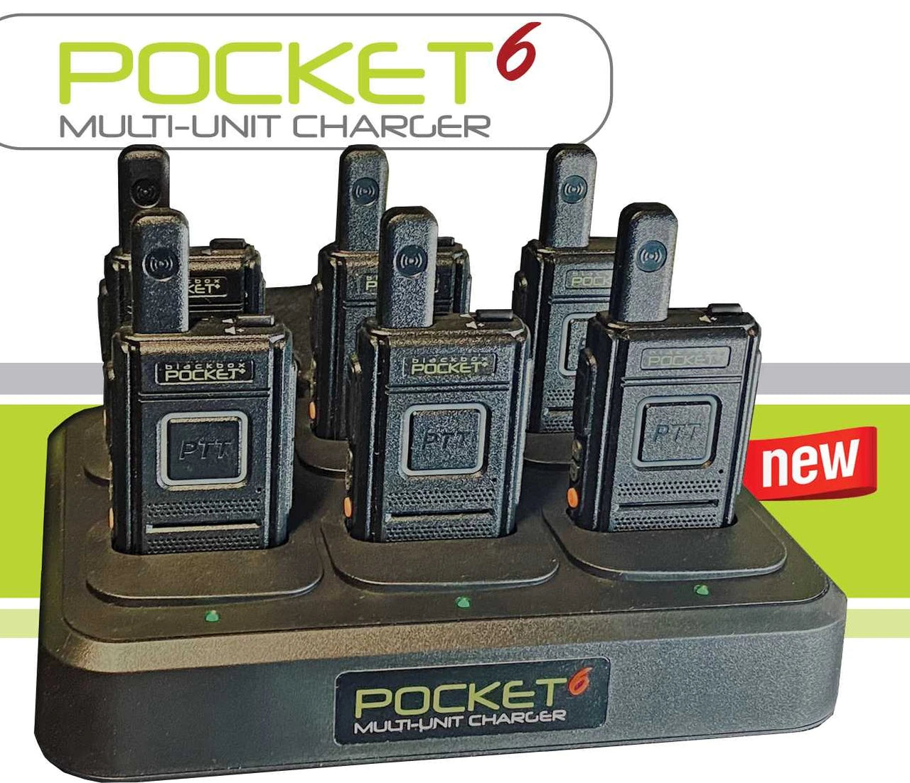 POCKET6 Multi‑Unit Charger | 6‑Bank Charger for Pocket+ Radios - Image 3