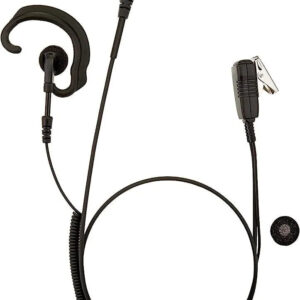 Pryme SPM‑303EB Earpiece | Ear hook Style for Motorola 2‑Pin Radios