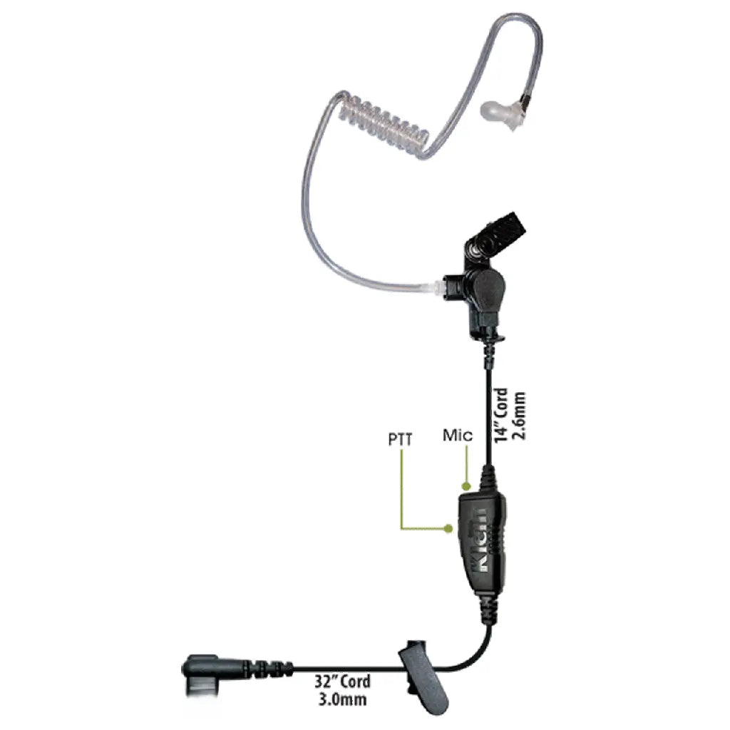 STAR 1‑Wire PTT Earpiece | Lightweight Radio Earpiece