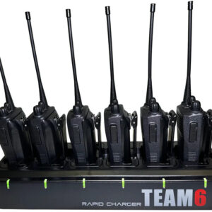 Motorola CP100D Bulk Kit | 6 CP100D Analog Radios + 6‑Bank Charger