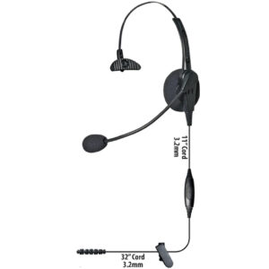 Voyager Series Lightweight Headset | Low Profile Two‑Way Radio Headset