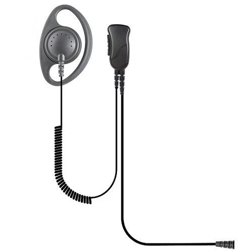 SPM‑1203 Lapel Mic with D‑Shape Ear Hanger | Motorola 2‑Pin Radios - Image 2