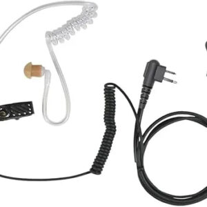 SPM‑1303 Lapel Mic with Clear Coil | Motorola 2‑Pin Radios
